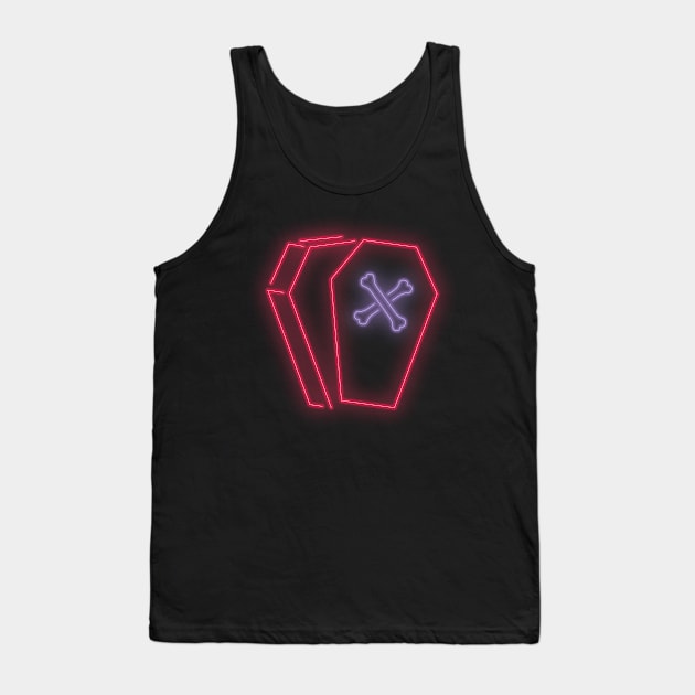 open coffin in neon optic Tank Top by rueckemashirt